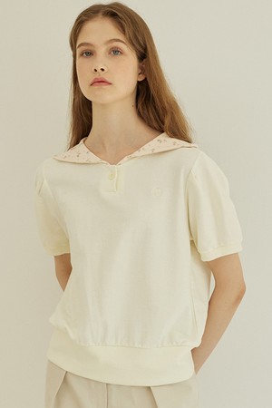 Floral Collar T-shirt 3 Color