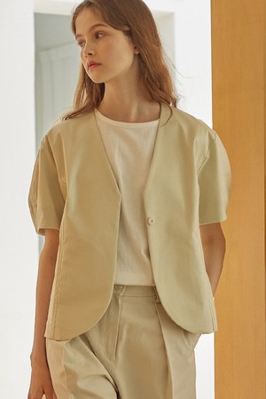 Collarless Summer Jacket 2 Color