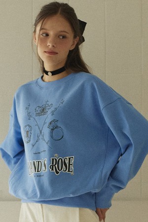 Tiara Jewels Vivid Sweatshirt - Sky Blue