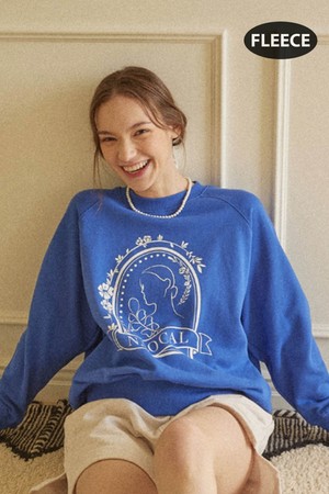 Silhouette Raglan Sweatshirt - Blue