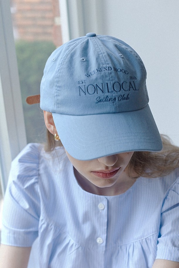 NONLOCAL - 모자 - Sailing Club Ball Cap - Sky Blue