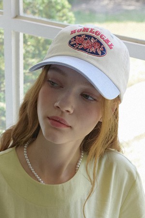 Vintage Rose Ball Cap - Sky Blue