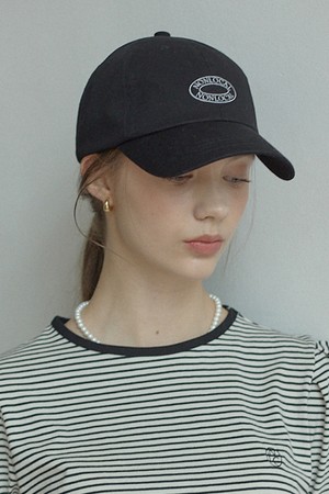 Logo Embroidery Ball Cap - Black