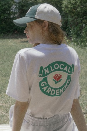 Gardening Logo T-shirt - White