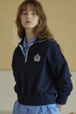 Royal Wappen Half Zip-up - Navy