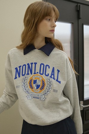 NLC Univ Sweatshirt - Light Grey