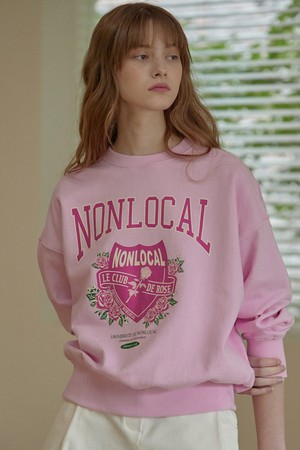 Rose Club Sweatshirt - Pink