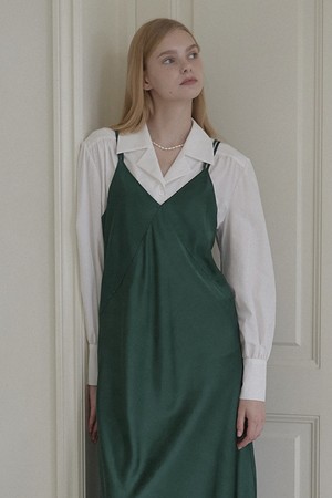 Sunday Slip Dress - Deep Green