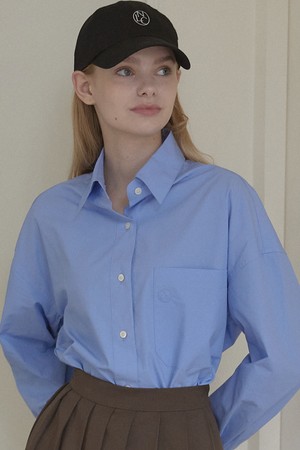 Logo Embroidery Standard Shirt - Blue