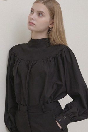 Reversible Bow Tie Blouse - Black