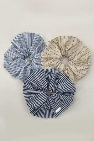 pearl stripe scrunchie - 3color