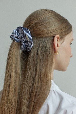 pearl stripe scrunchie - 3color