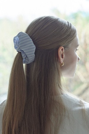 pearl stripe scrunchie - 3color