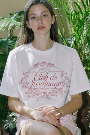 Rosy Garden Print T-shirt - White