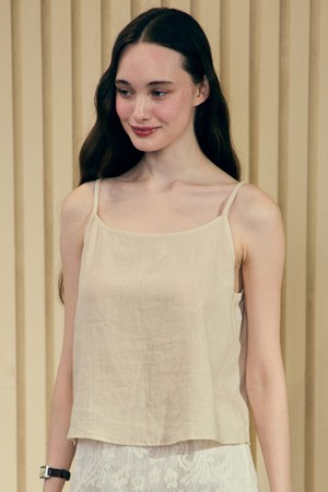 Linen Basic Sleeveless - Light Beige
