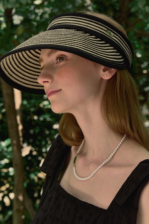Gold Label Point Rattan Sun Visor - Stripe