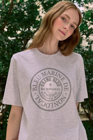 Marine Rope Relax-fit T-shirt - Light Grey