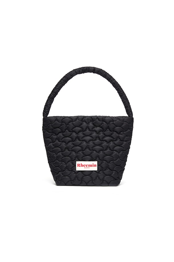 RHEEMIN - 숄더백 - PEECH SHOPPER - BLACK