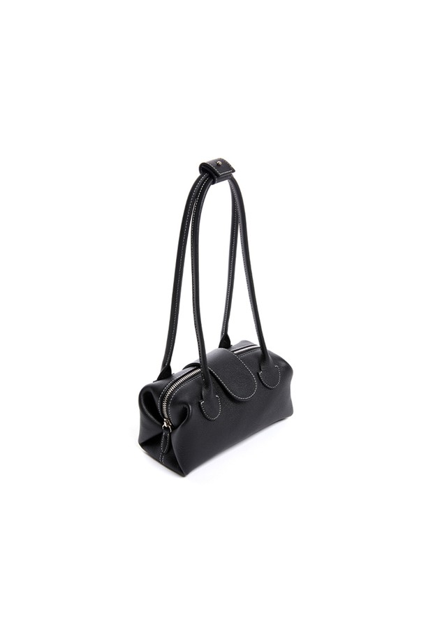 RHEEMIN - 숄더백 - DUBU leather SHOULDER TOTE, S - BLACK