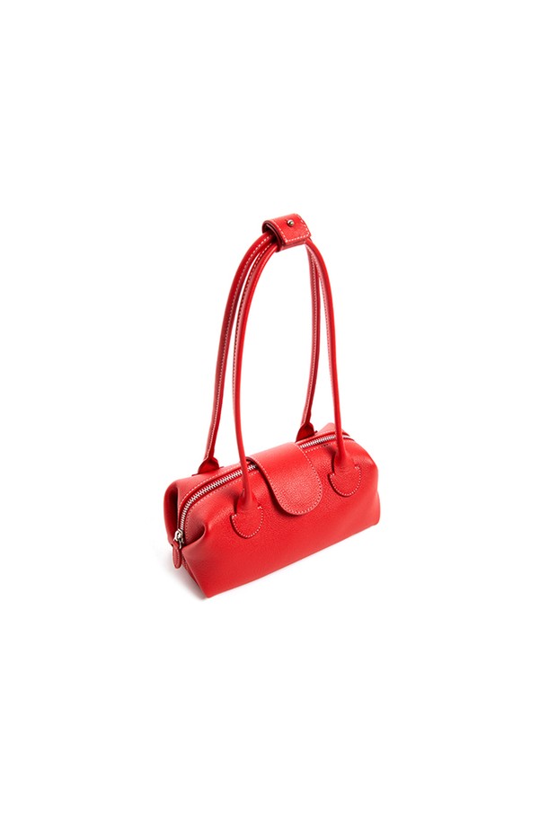 RHEEMIN - 숄더백 - DUBU leather SHOULDER TOTE, S - RED