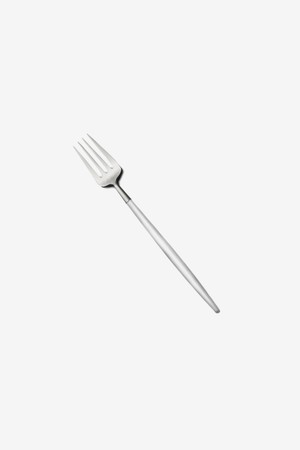 [큐티폴] 고아 디너포크(화이트&실버)