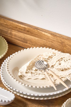 [Costa Nova] 펄 크림 18cm 디저트접시