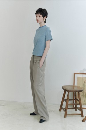 SPRING TUCK WIDE PANTS