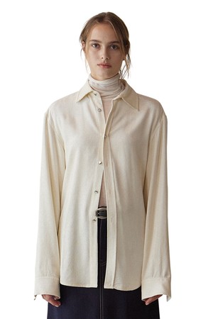 SOFT CORDUROY SHIRT (IVORY)