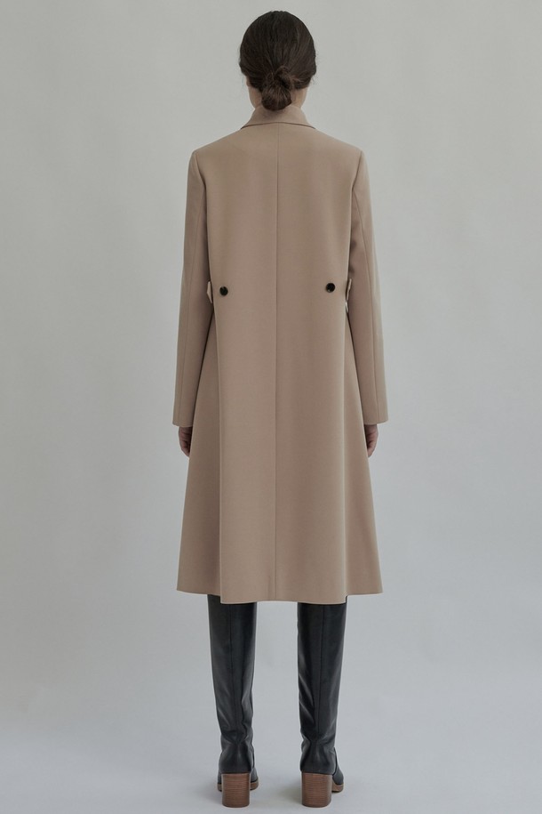 gre1scale - 긴소매 원피스 - [22FW] CONTRAST PIPING JACKET DRESS beige