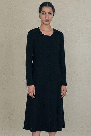 [23FW] GISELLE CREPE DRESS black