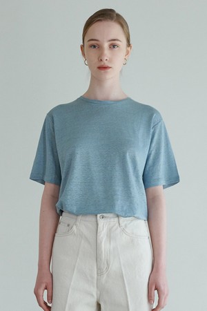 [23SS] LINEN EASY T-SHIRT blue