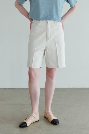 [23SS] COMFY TWILL SHORT PANTS cream