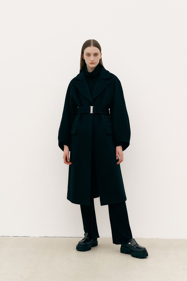 MAISON MARAIS - 코트 - [21FW] LA TULIPE COAT [BLACK]