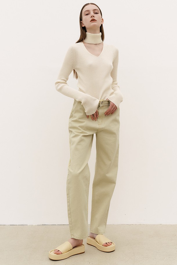 MAISON MARAIS - 데님 - [21FW] FREESIA COTTON PANTS [LEMON]