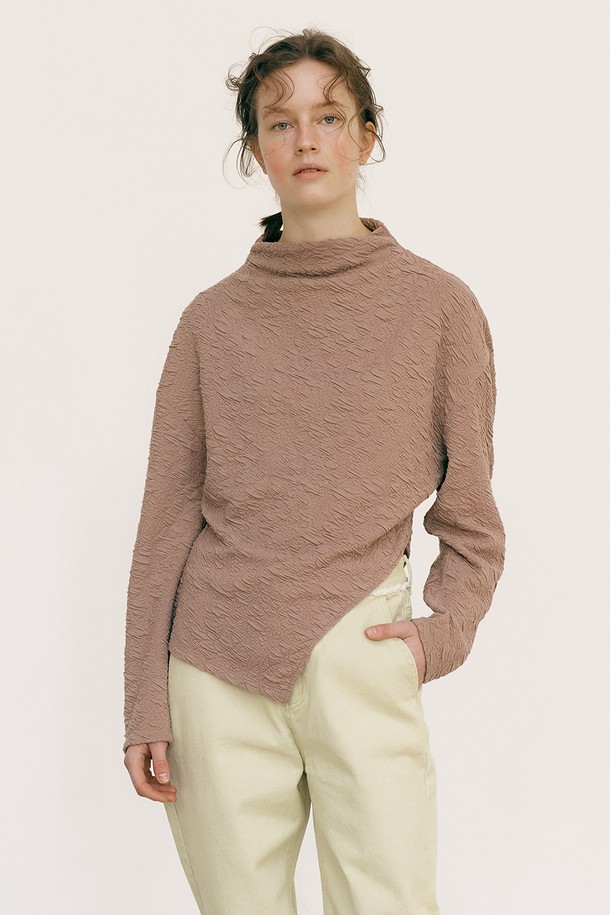 MAISON MARAIS - 긴소매 티셔츠 - [21FW] FLOWER TOP [D/BEIGE]