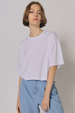 [21SS] CROP GIZA TOP [WHITE]