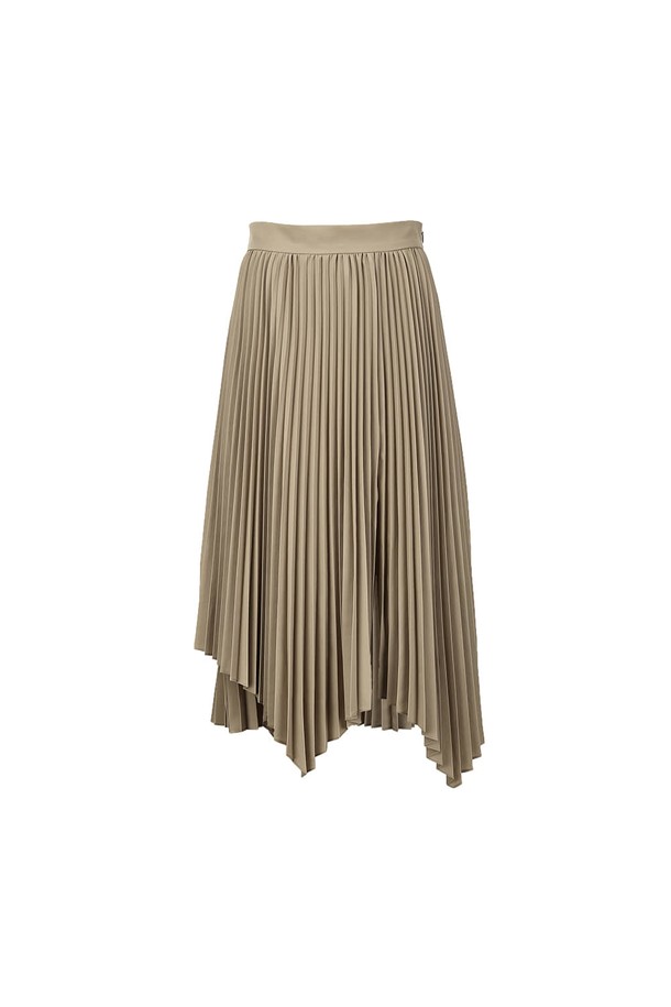 MAISON MARAIS - 롱스커트 - [22SS] Irregular Pleats, Beige