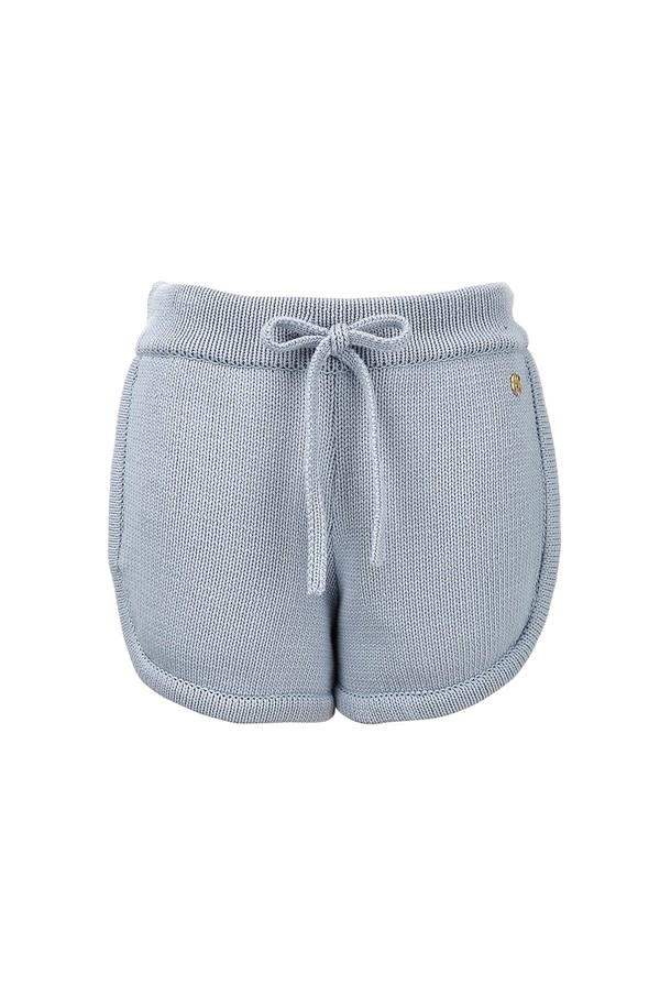 MAISON MARAIS - 쇼트팬츠 - [22SS] Lounge Knit Shorts, Sky Blue