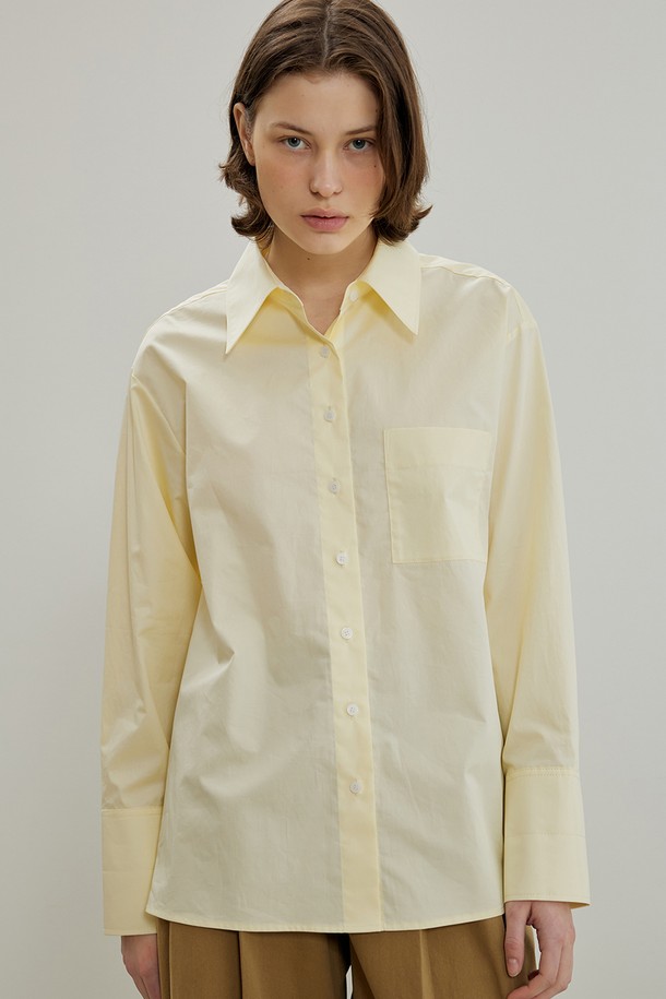 MAISON MARAIS - 셔츠 - Turn-up Cuffs Shirts, Yellow