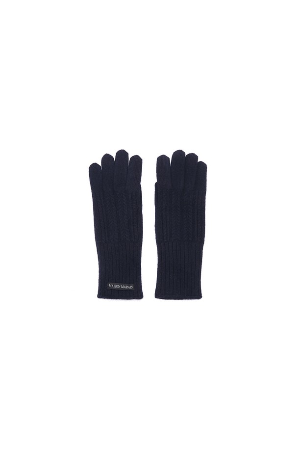 MAISON MARAIS - 기타 - Wool Cash Gloves, Navy