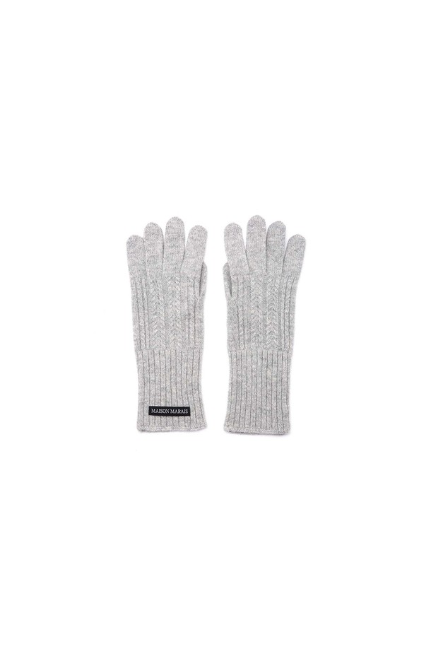 MAISON MARAIS - 기타 - Wool Cash Gloves, Light Grey