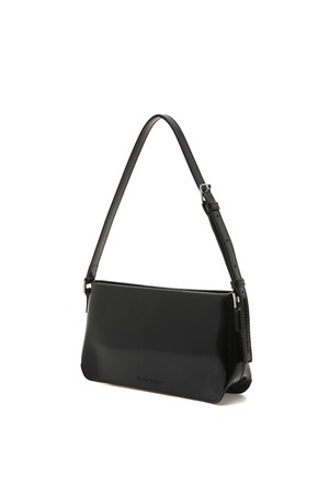 Edge Mirror Hobo Bag, Black