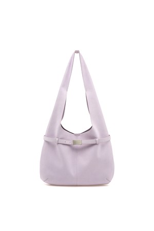 Belted Hobo Bag, Lavender