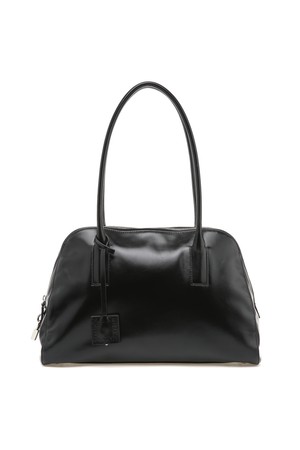 Bowling Bag In Leather, Black