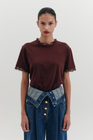 [S] 레이스 티셔츠 - 7컬러_B for Binding