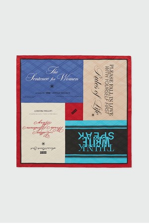 실크 프린트 스카프 - 멀티