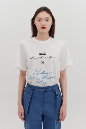 레터 프로젝트 티셔츠 - 화이트