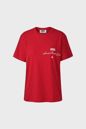 소셜 북 클럽 티셔츠 - 레드