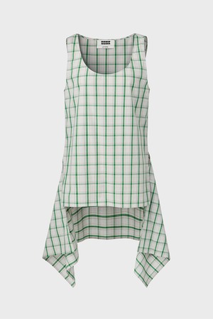 트랜스포머티브 슬리브리스 탑 - 그린