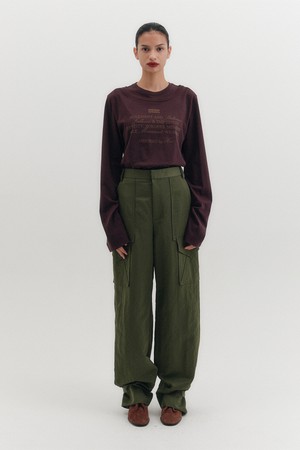 듀얼 포켓 팬츠 - 카키